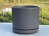 Mid Modern Planter With Detached Saucer