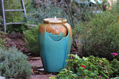 Tea Garden Fountain ( Gold Turquoise )