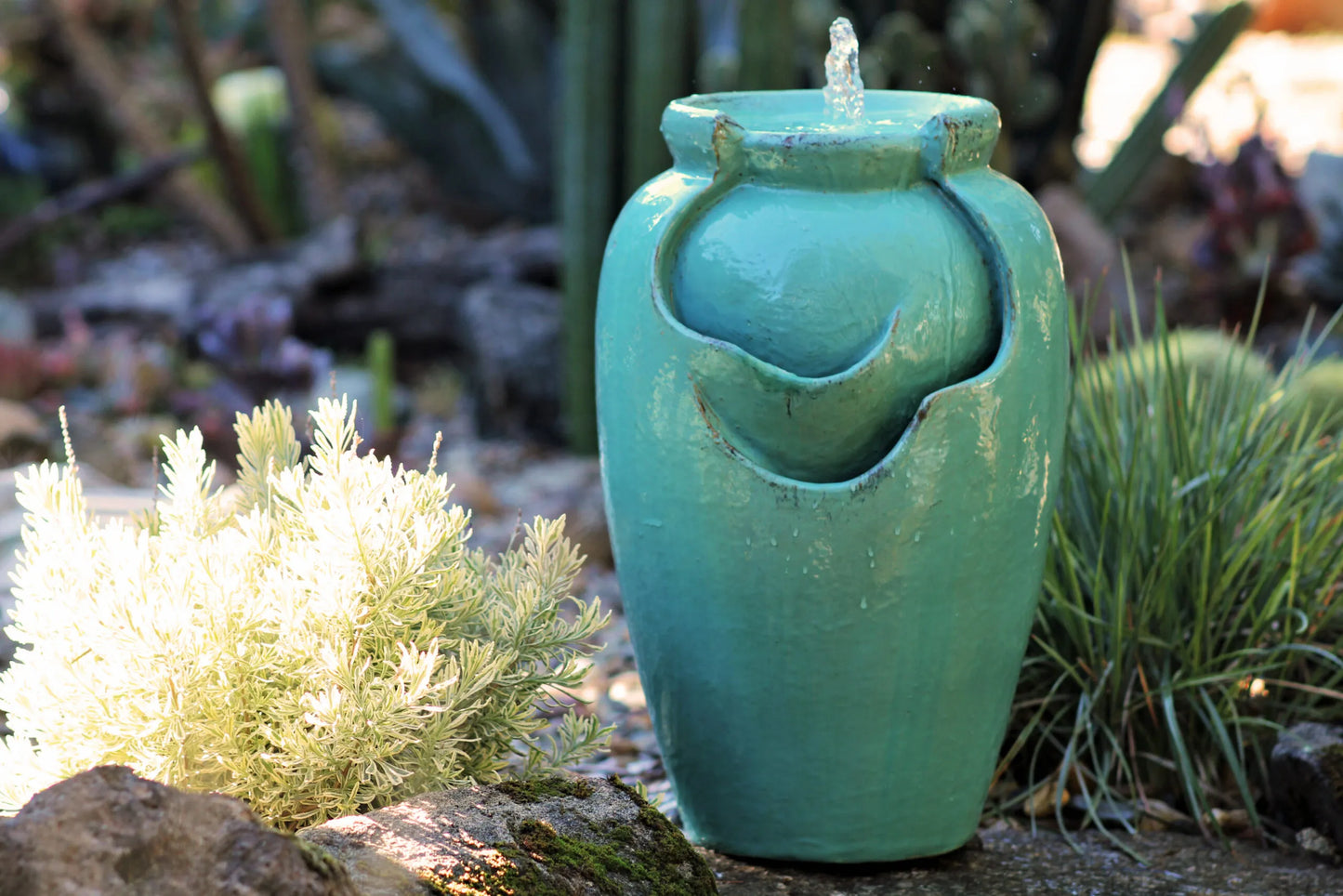 Tea Garden Fountain ( Turquoise )