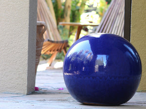 Outdoor Decorative Sphere Glazed 16"