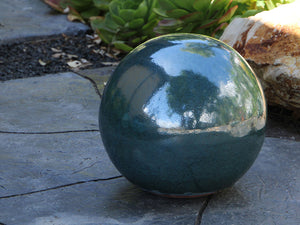 Outdoor Decorative Sphere Glazed 16"