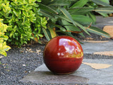 Outdoor Decorative Sphere Glazed 19.5"