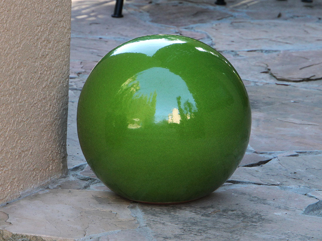 Outdoor Decorative Sphere Glazed 12"