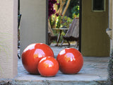 Outdoor Decorative Sphere Glazed 19.5"