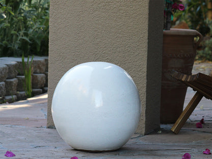 Outdoor Decorative Sphere Glazed 12"