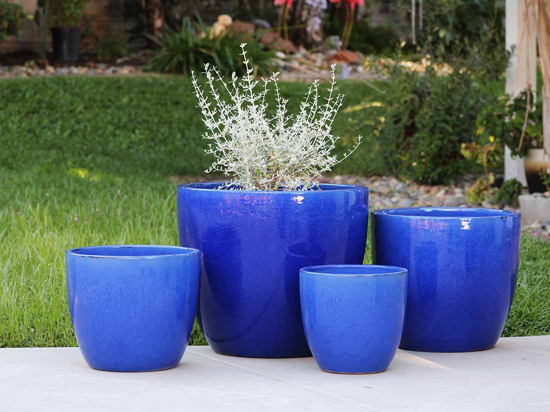 Coco Pots Glazed - Set of 4