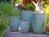 Tall Milano Cone Planters - Set of 4 ( Aegean )