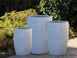 Large Barrel Planter - Set of 3