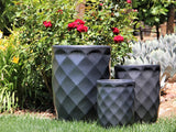 Medium High Diamond Planter - Set of 3