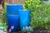 Large Barrel Planter - Set of 3