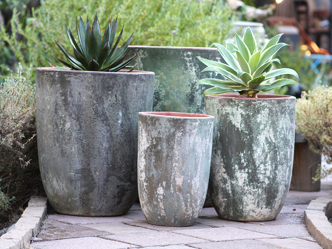 Milano Tall Barrel Planter - Set of 4