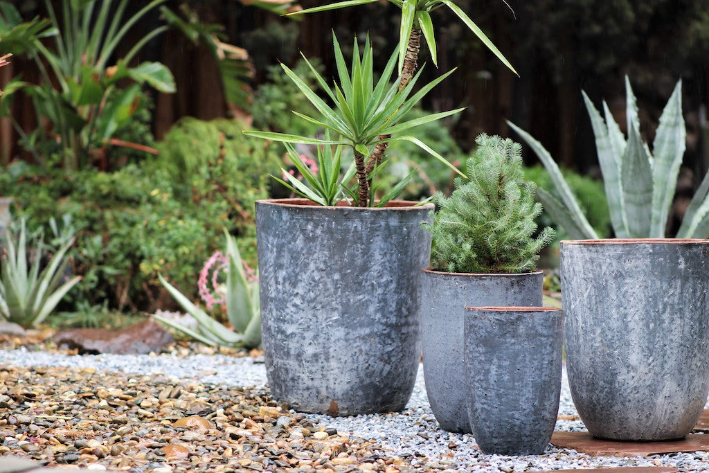 Milano Tall Barrel Planter - Set of 4