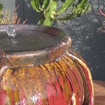 Tea Garden Fountain ( Copper on Ox Red)